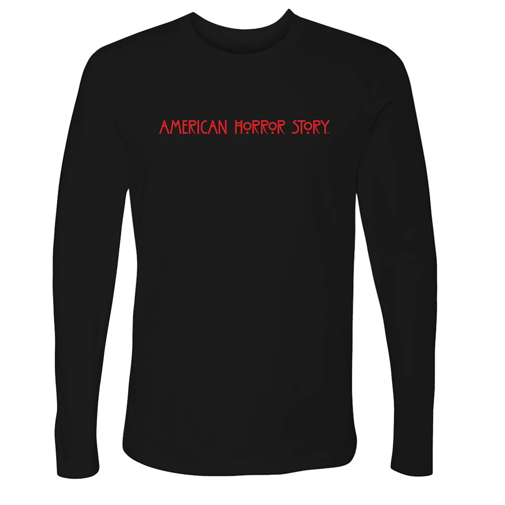 American Horror Story Horizontal Logo Adult Long Sleeve T-Shirt - Image 3