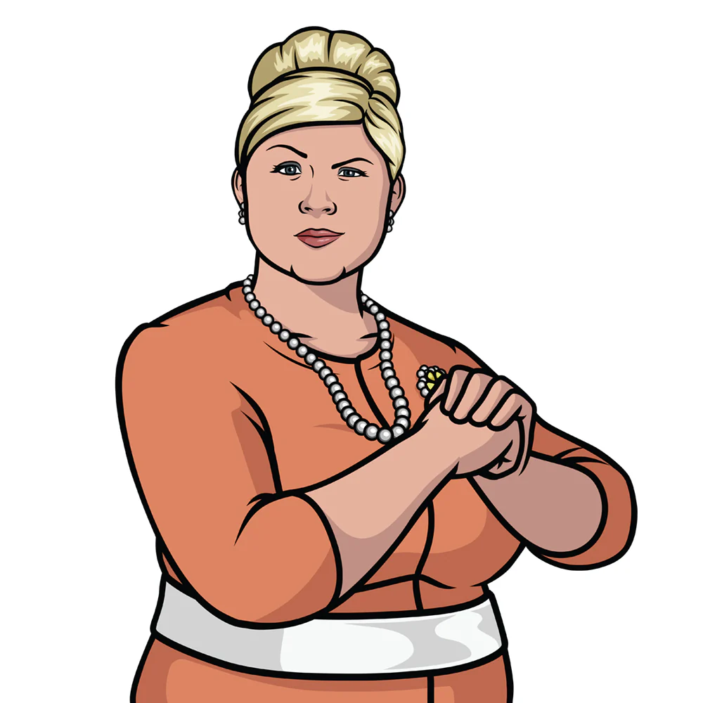 Archer Pam Poovey Cardboard Cutout Standee - Image 2