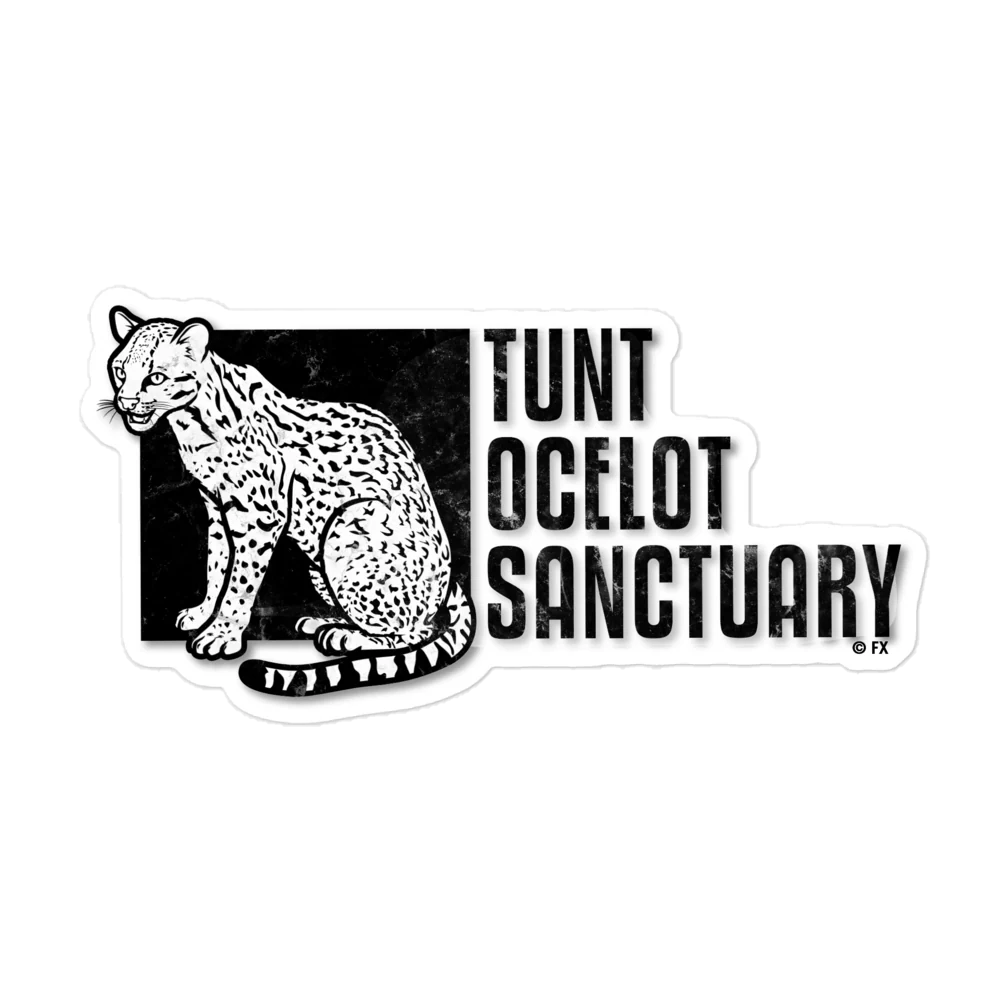 Archer Tunt Ocelot Sanctuary Die Cut Sticker