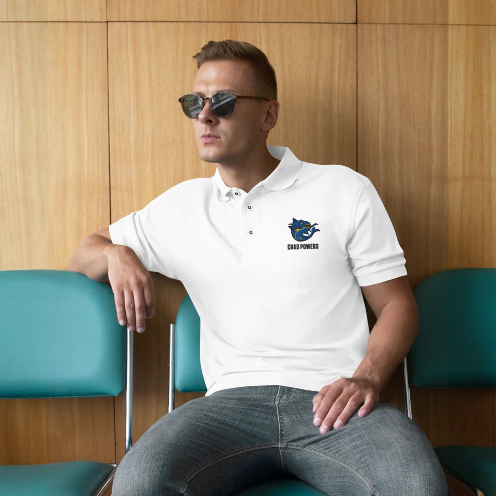 Chad Powers South Georgia Catfish Logo Polo Shirt - Image 3