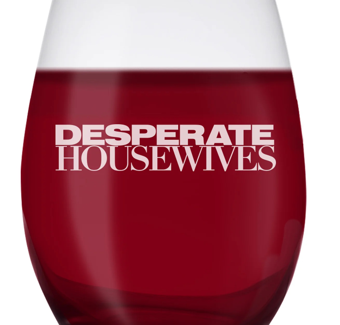 Desperate Housewives Logo Laser Engraved Stemless Wine Glass - Image 2