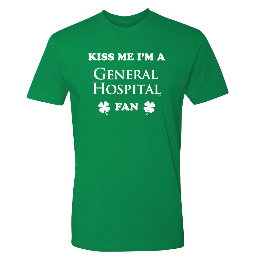 General Hospital St. Patrick's Day Kiss Me Adult Short Sleeve T-Shirt