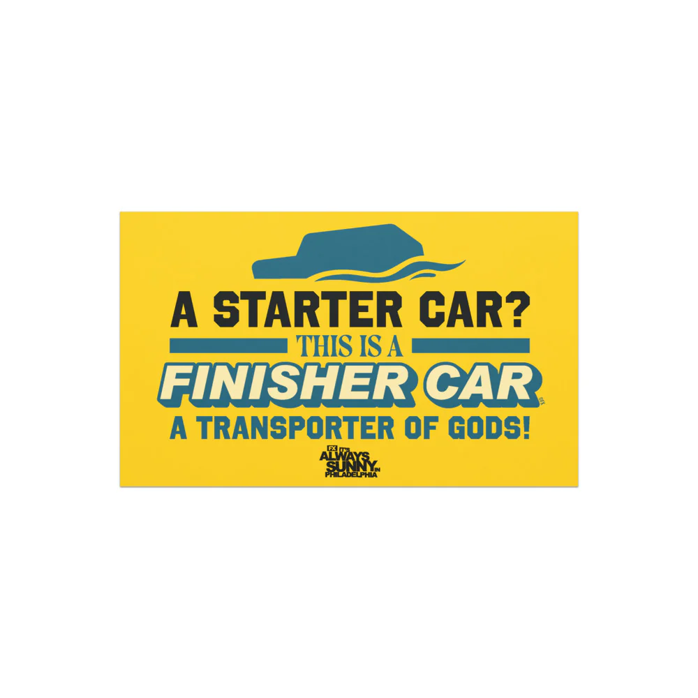It's Always Sunny in Philadelphia Finisher Car Magnet