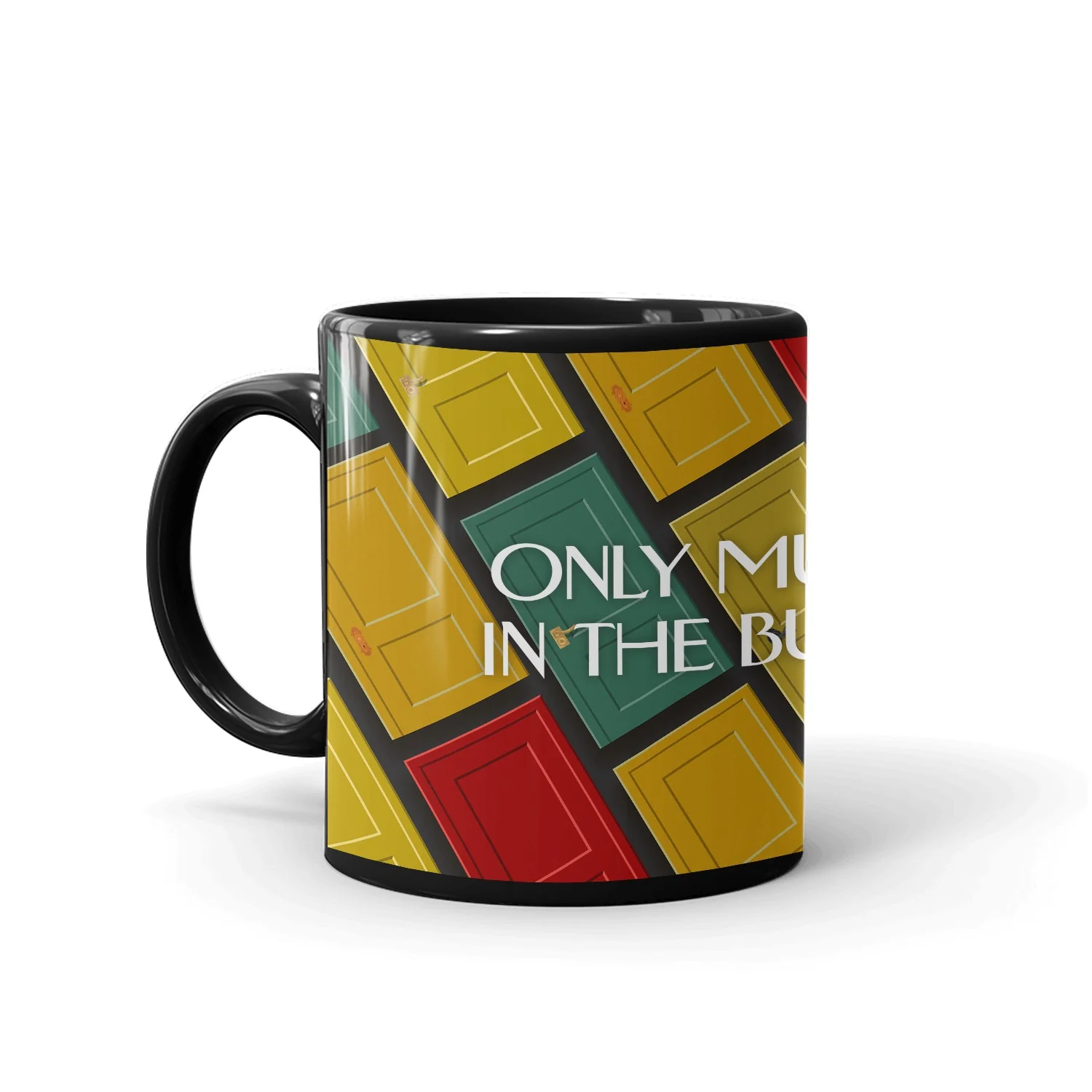Only Murders In The Building Season 2 Key Art Black Mug - Image 3