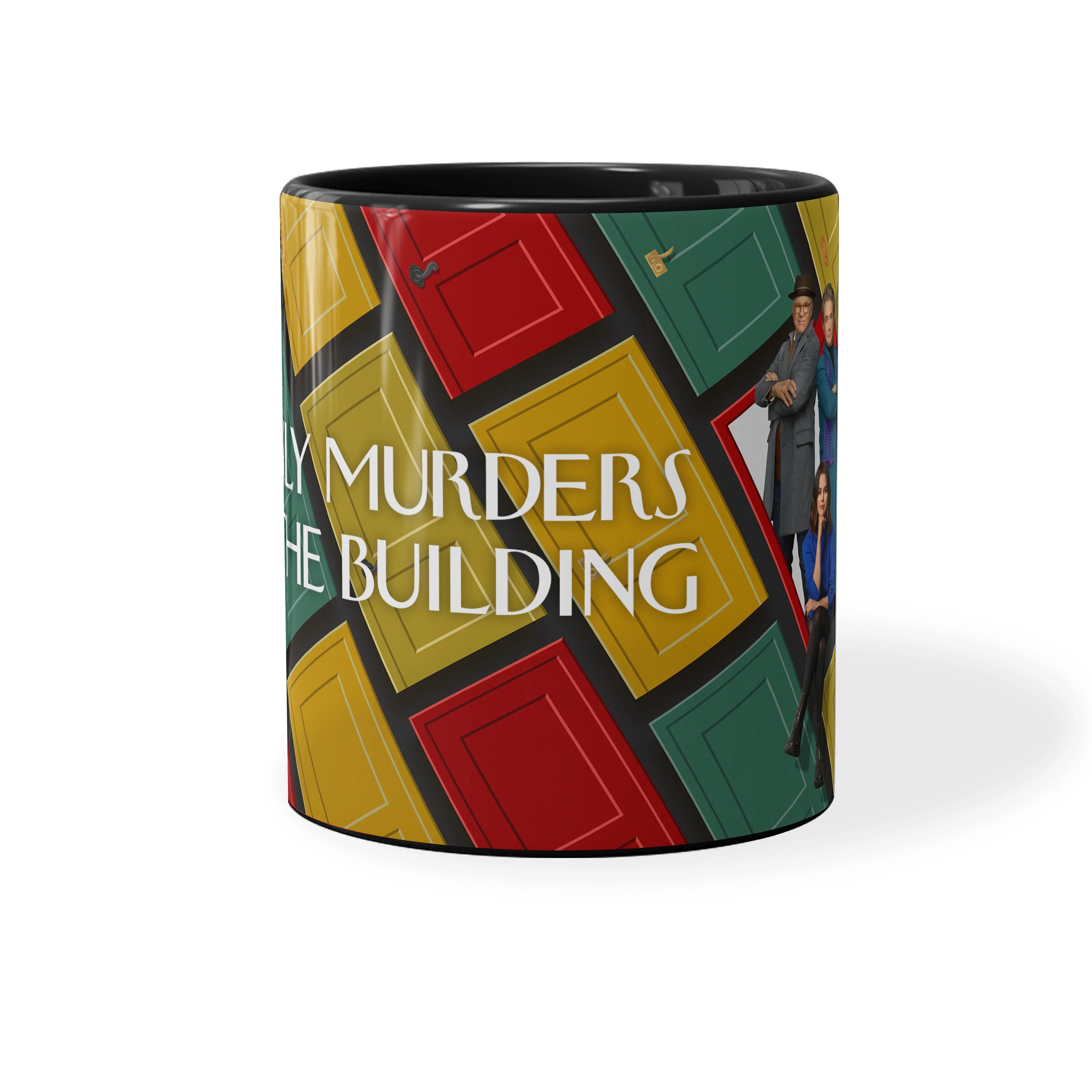 Only Murders In The Building Season 2 Key Art Black Mug - Image 4