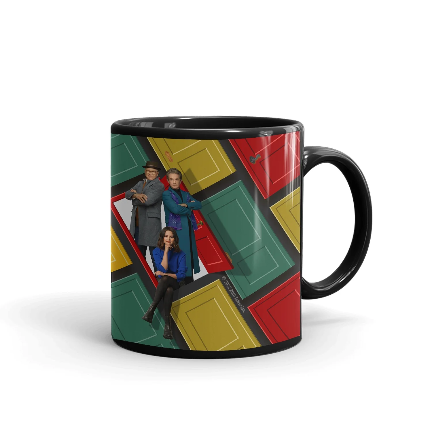 Only Murders In The Building Season 2 Key Art Black Mug - Image 5