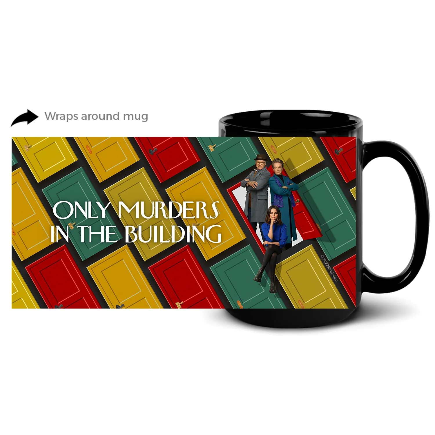 Only Murders In The Building Season 2 Key Art Black Mug - Image 6
