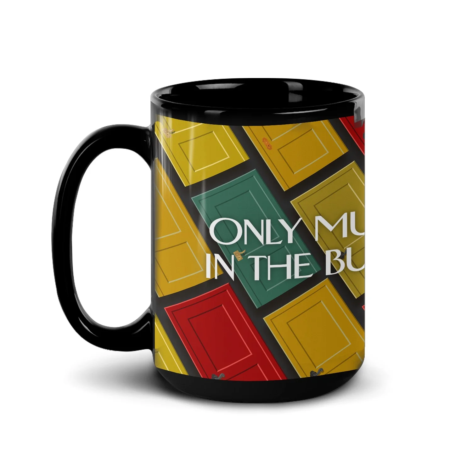 Only Murders In The Building Season 2 Key Art Black Mug - Image 7