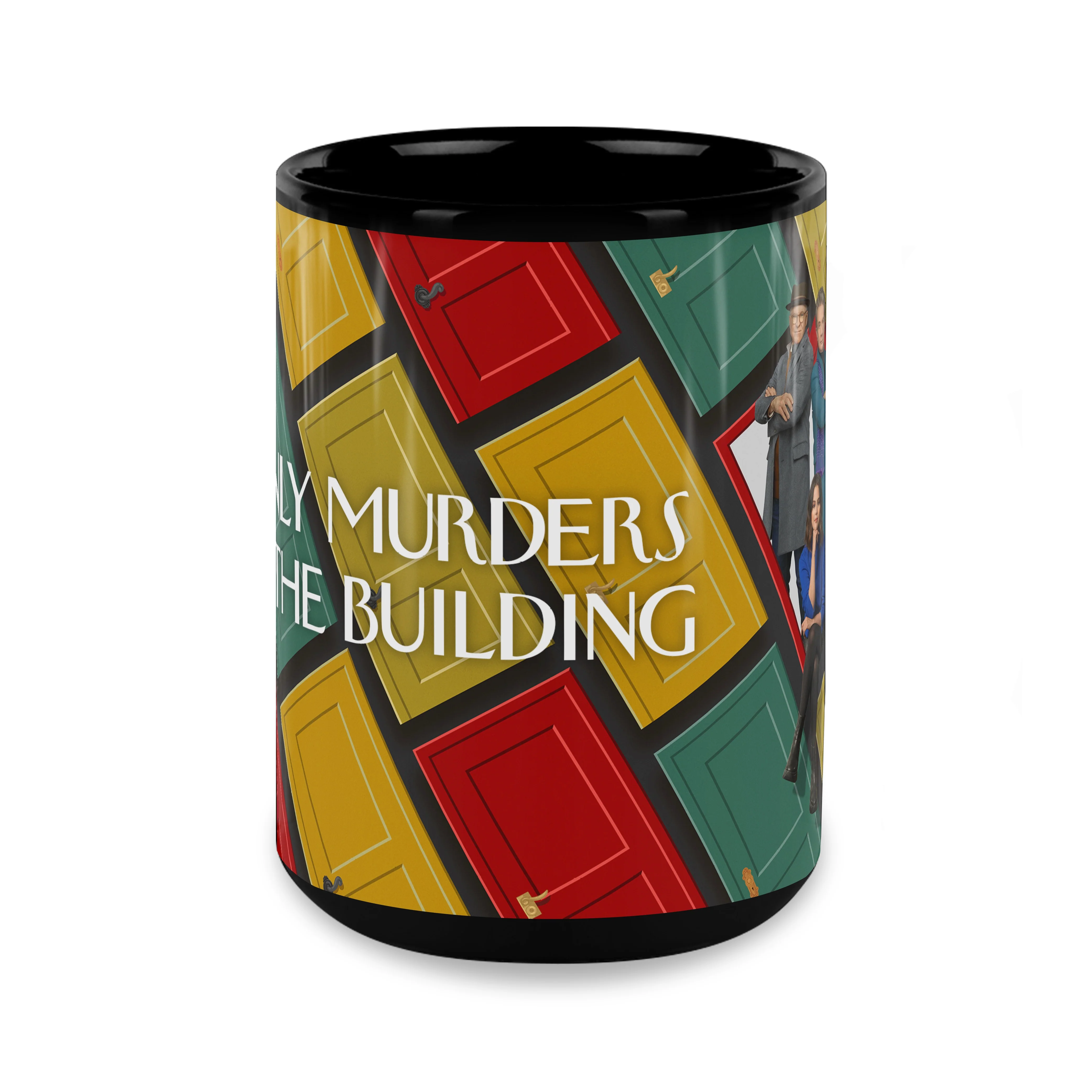 Only Murders In The Building Season 2 Key Art Black Mug - Image 8