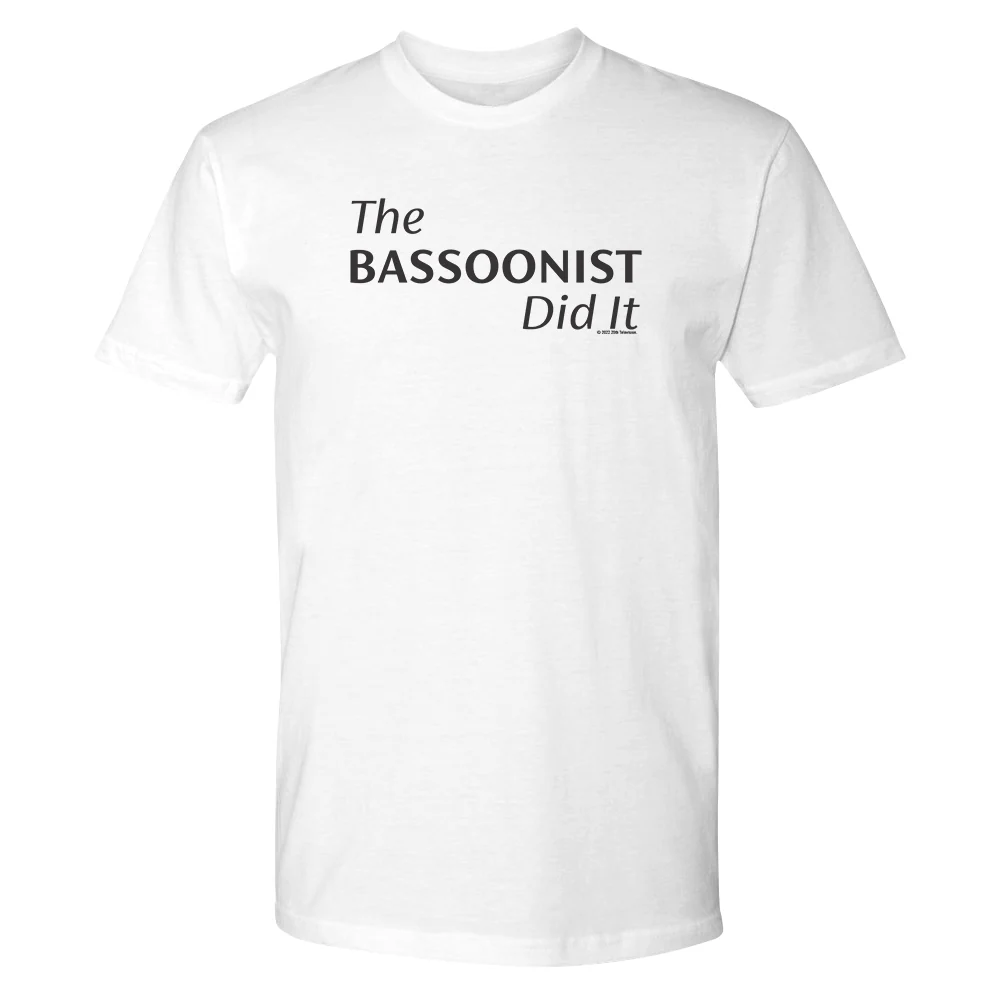 Only Murders in the Building The Bassoonist Did It Adult Short Sleeve T-Shirt - Image 3
