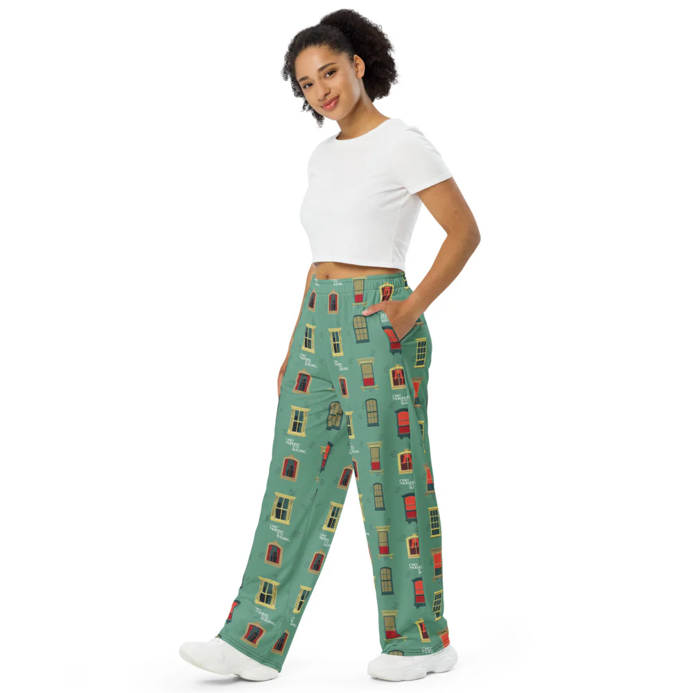 Only Murders In The Building Windows Wide Pants - Image 4