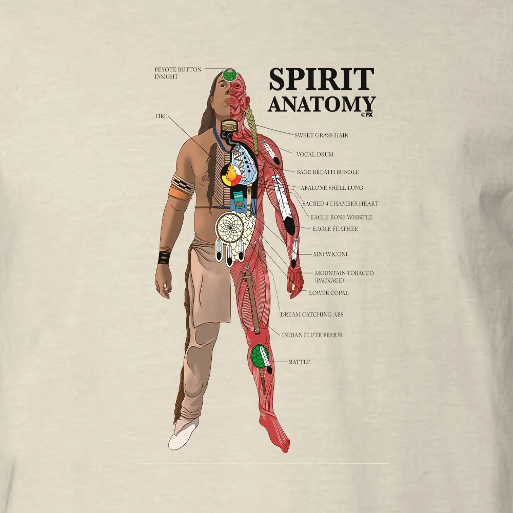 Reservation Dogs Spirit Anatomy Adult Short Sleeve T-Shirt - Image 2