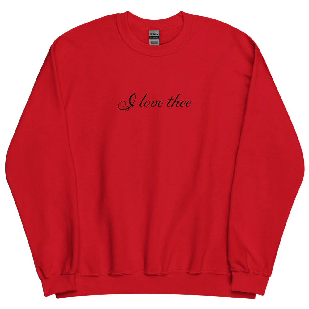 Romeo and Juliet Sweatshirt I Love Thee - Image 2