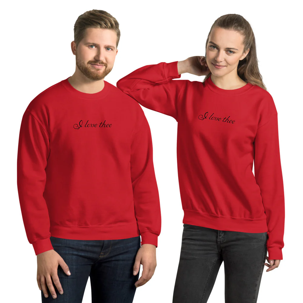 Romeo and Juliet Sweatshirt I Love Thee - Image 5