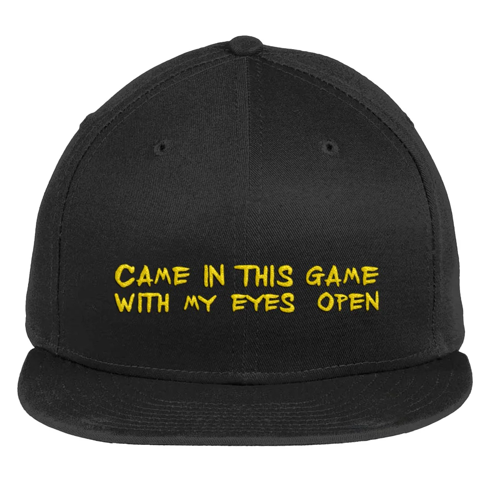 Snowfall Came In This Game Quote Flat Bill Hat