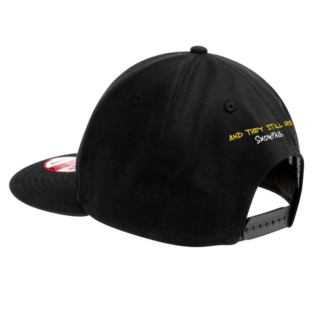 Snowfall Came In This Game Quote Flat Bill Hat - Image 2
