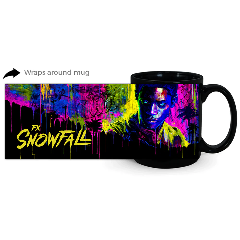 Snowfall Season 4 Key Art Black Mug - Image 2