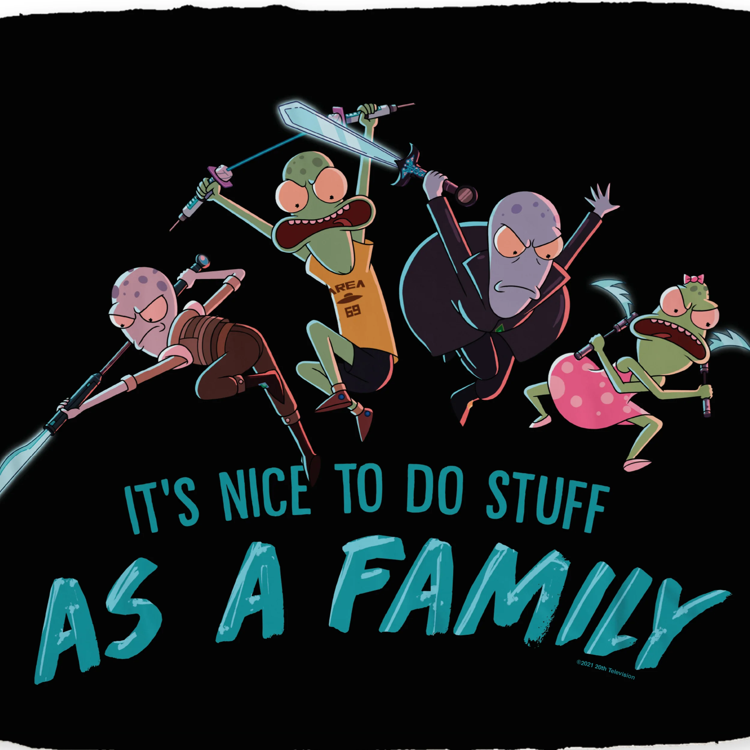Solar Opposites As A Family Sherpa Blanket - Image 2
