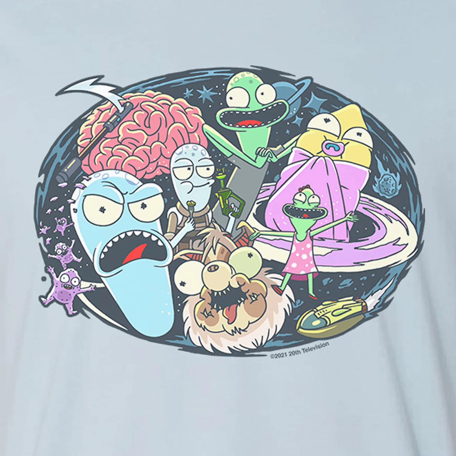 Solar Opposites Group Illustration Adult Short Sleeve T-Shirt - Image 2
