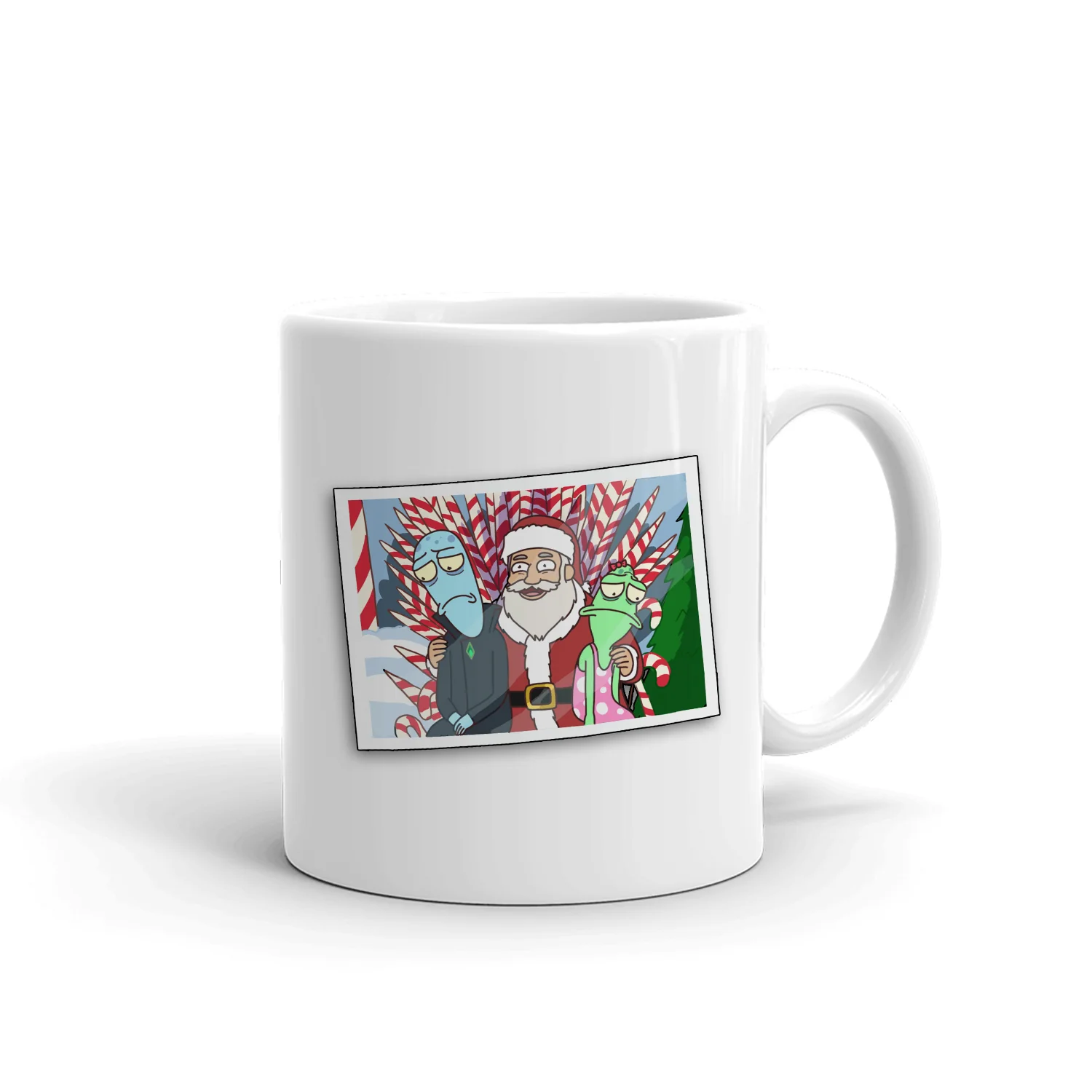 Solar Opposites Holiday Photo Card White Mug - Image 3