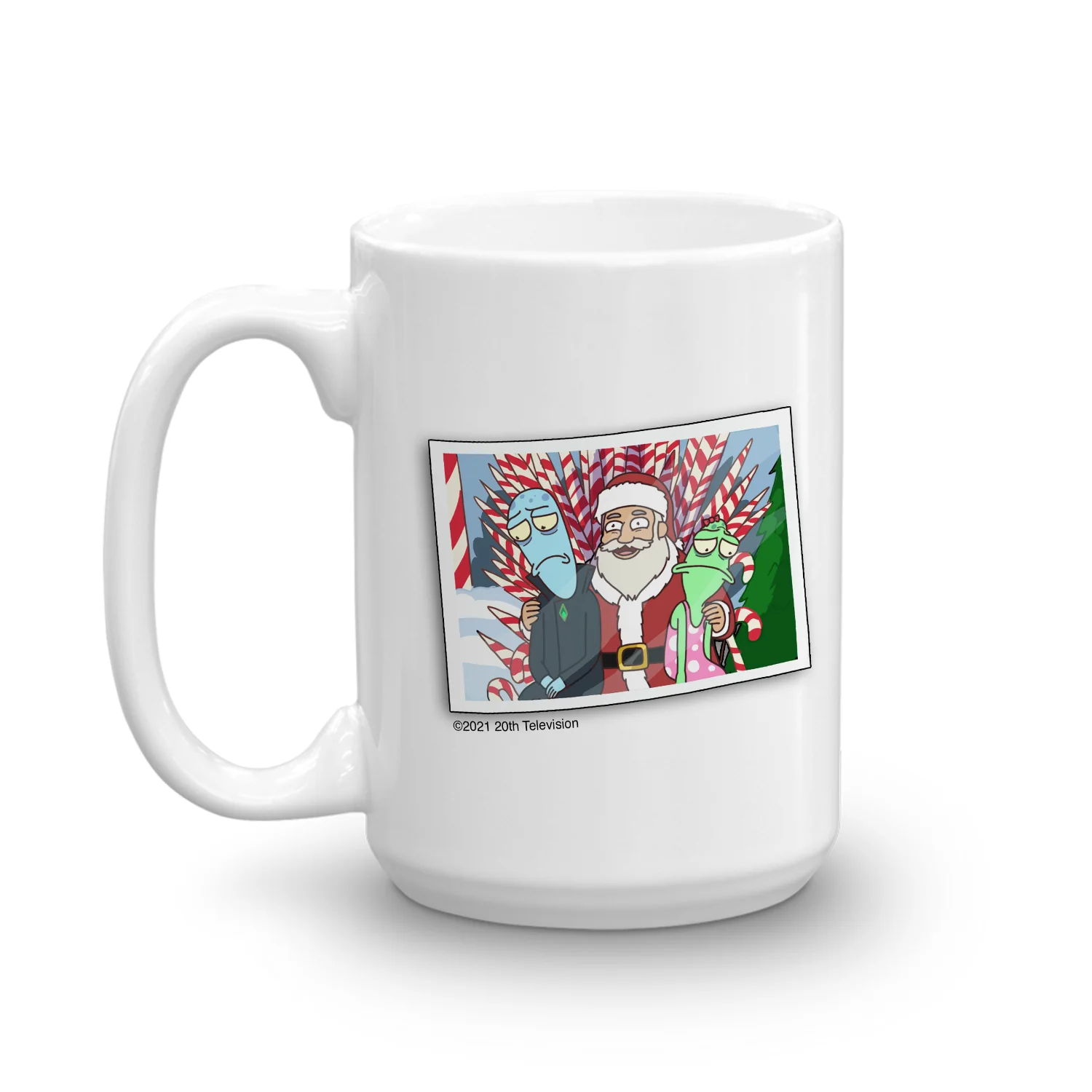 Solar Opposites Holiday Photo Card White Mug - Image 4