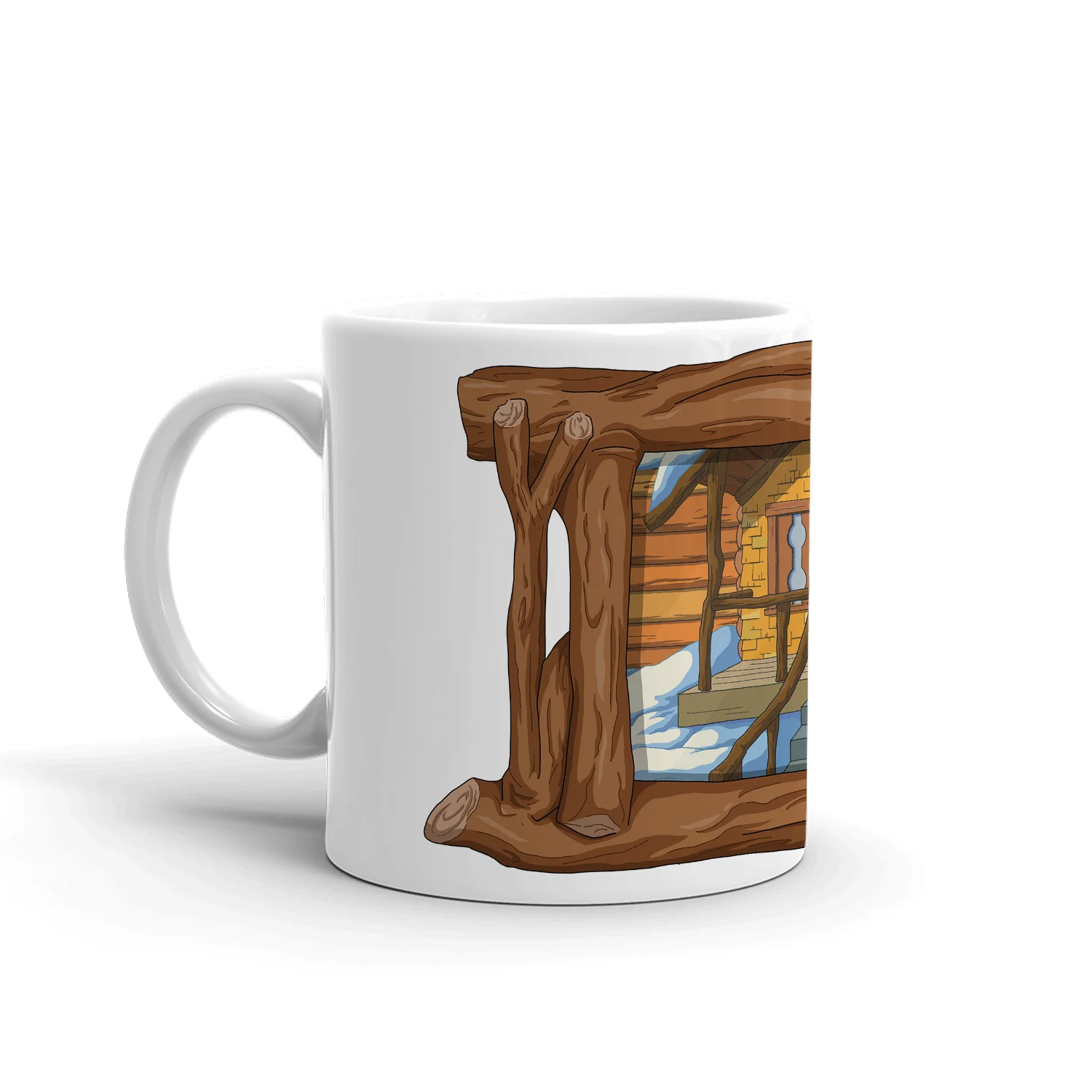 The Great North Mountain Picture Frame White Mug - Image 2