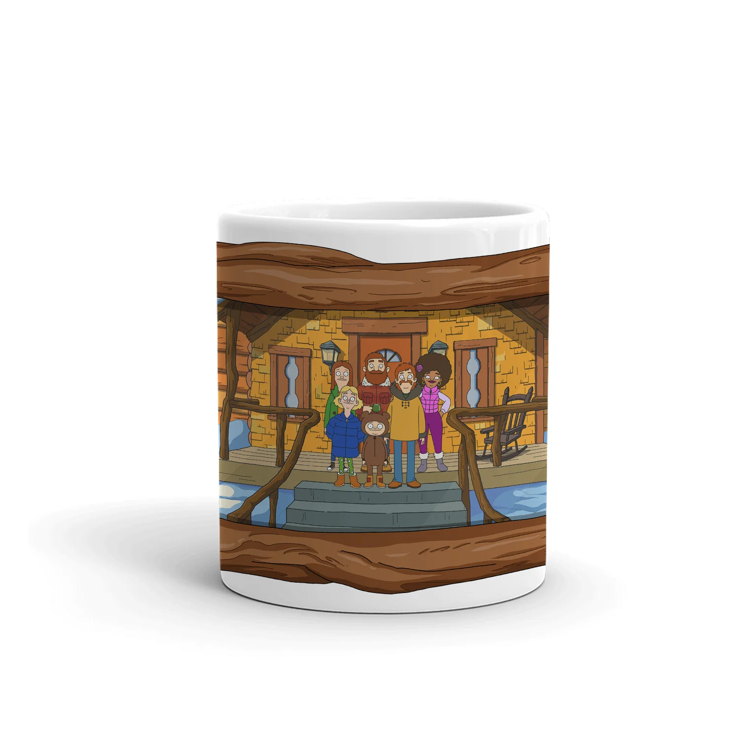 The Great North Mountain Picture Frame White Mug - Image 3