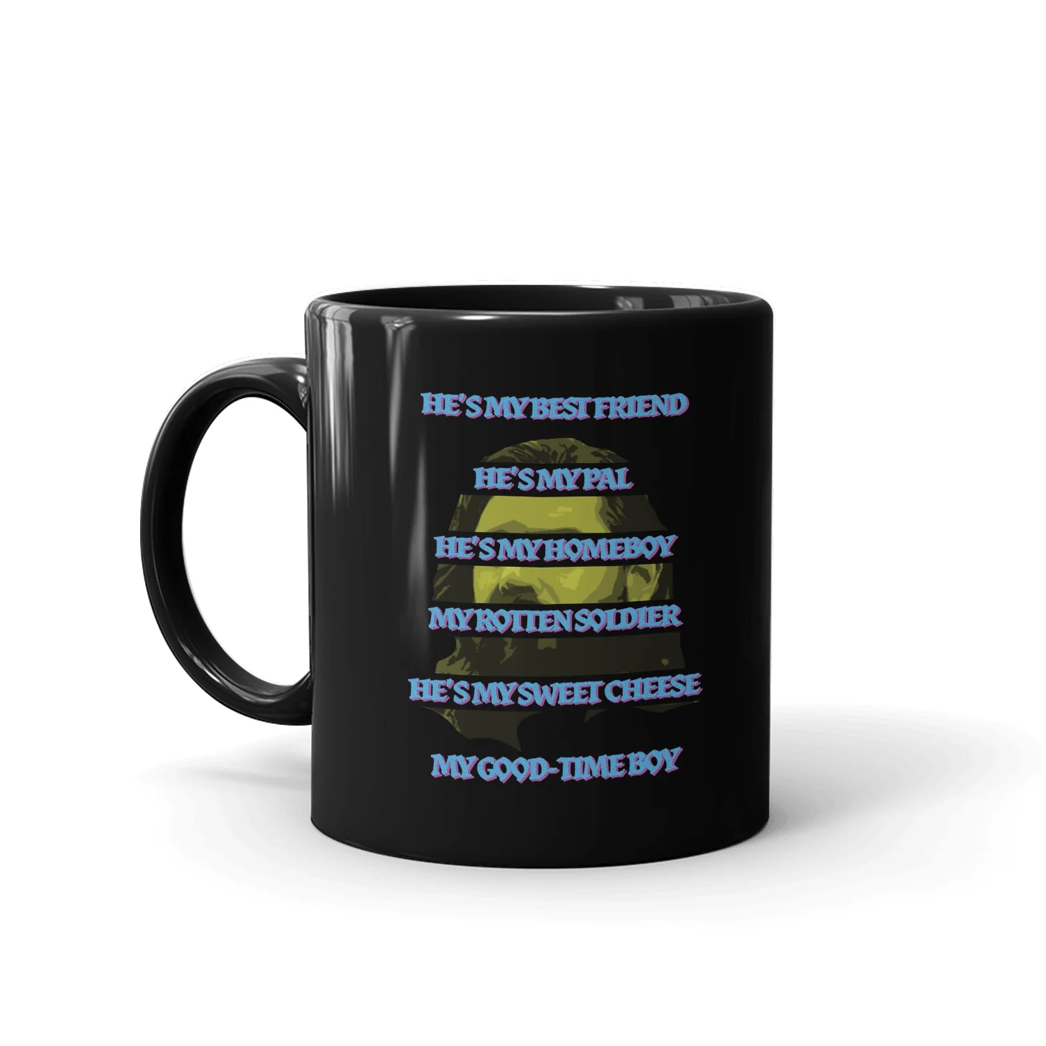 What We Do in the Shadows He's My Best Friend Black Mug