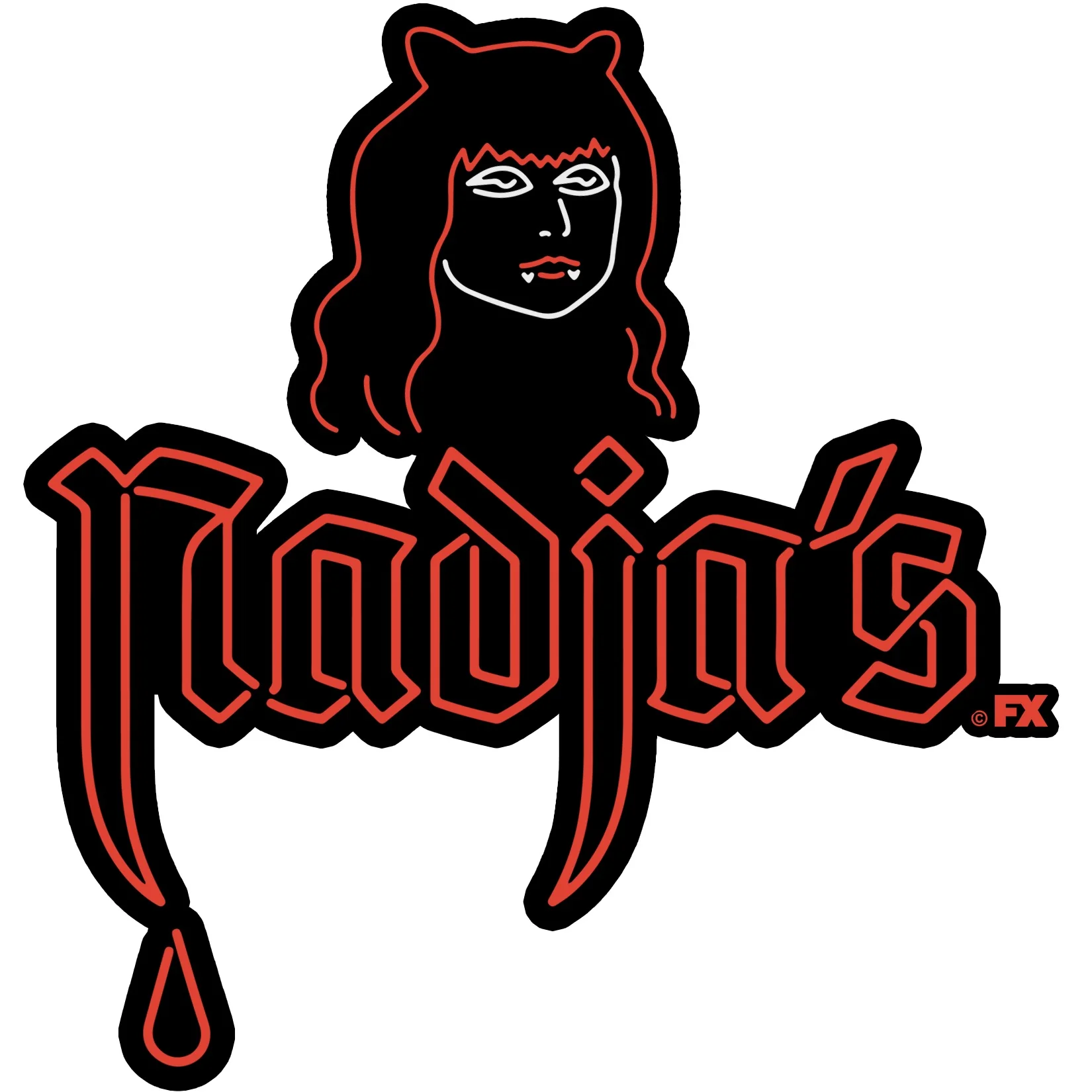 What We Do in the Shadows Nadja's Club Die Cut Sticker - Image 2